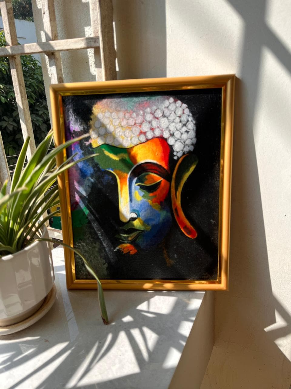 Amber Bloom — Acrylic on canvas by Pranjal