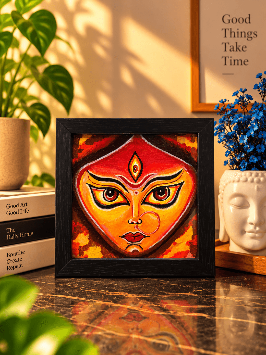 The Gilded Third Eye — Oil on canvas by Pranjal