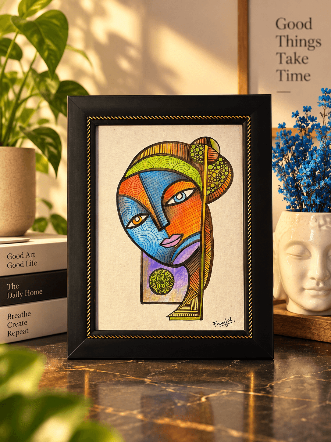 Northern Window — Watercolour on paper by Pranjal