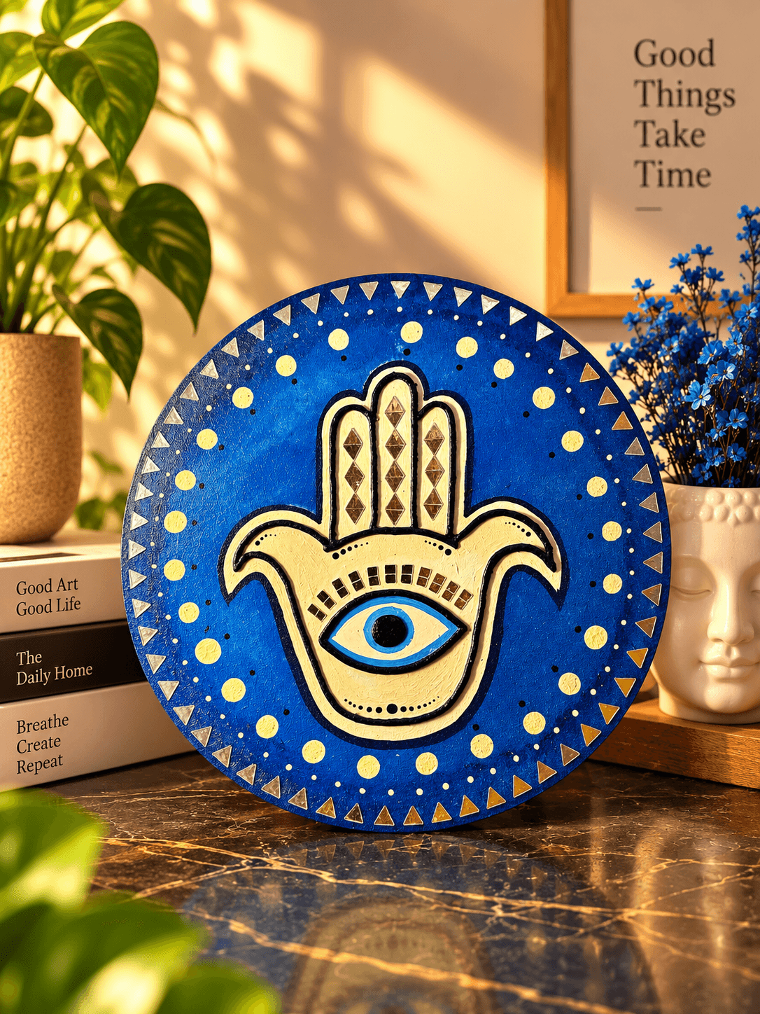 The Watchful Hand — Mixed media by Pranjal